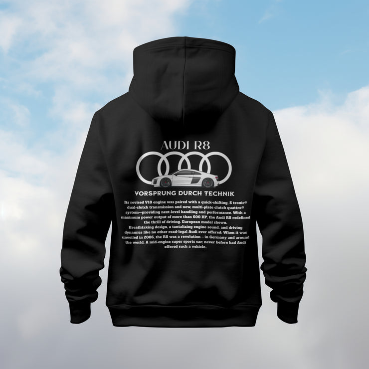🚘 Audi R8 Premium Hoodie – Built for Speed, Styled for the Streets 🏁