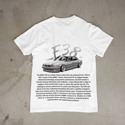BMW E38 Classic Car T-Shirt – Premium Automotive Enthusiast Tee