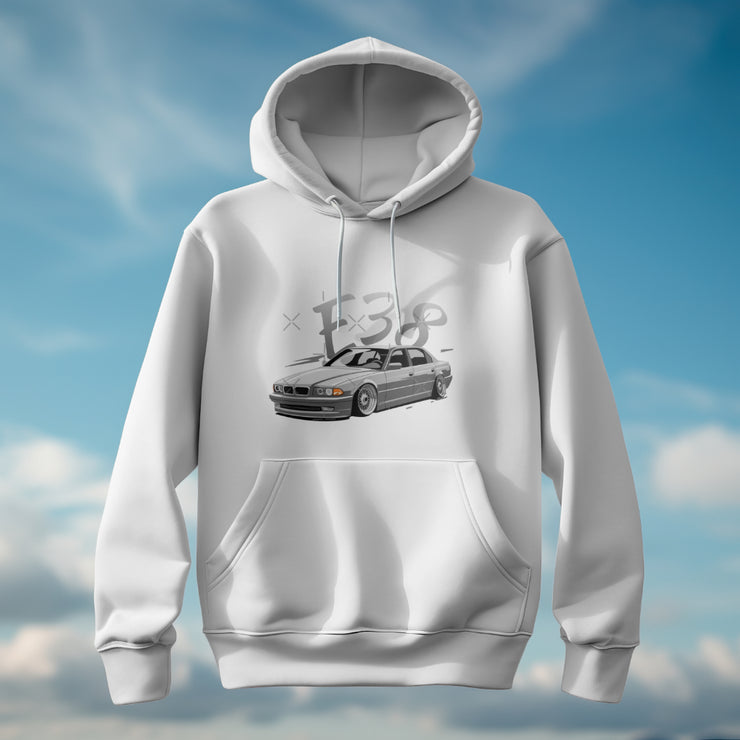 BMW E38 Classic Car Hoodie – Bold &amp; Timeless Streetwear
