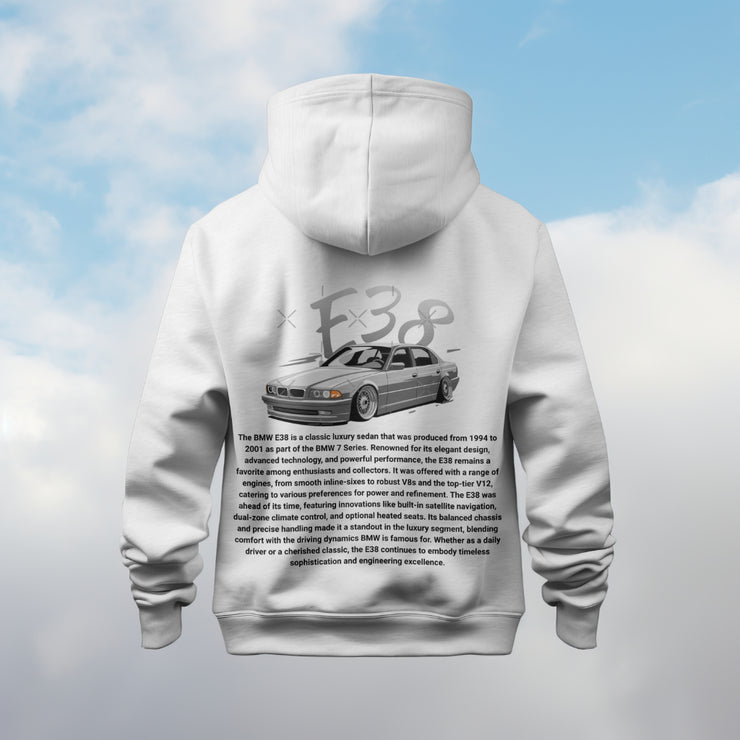 BMW E38 Classic Car Hoodie – Bold &amp; Timeless Streetwear