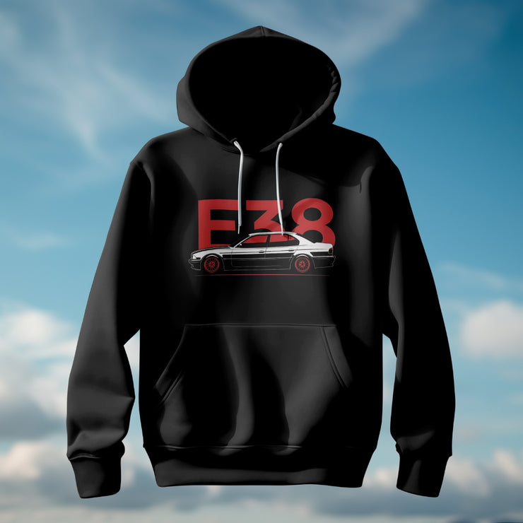 BMW E38 Classic Car Hoodie – Bold &amp; Timeless Streetwear