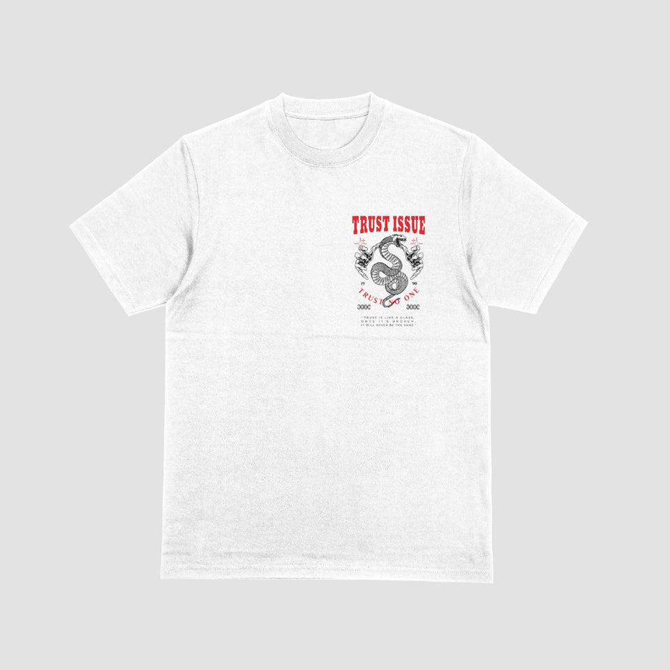 "Trust Issue" Graphic WHITE Tee