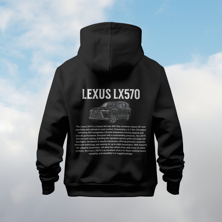 Lexus LX570 Black Premium Hoodie